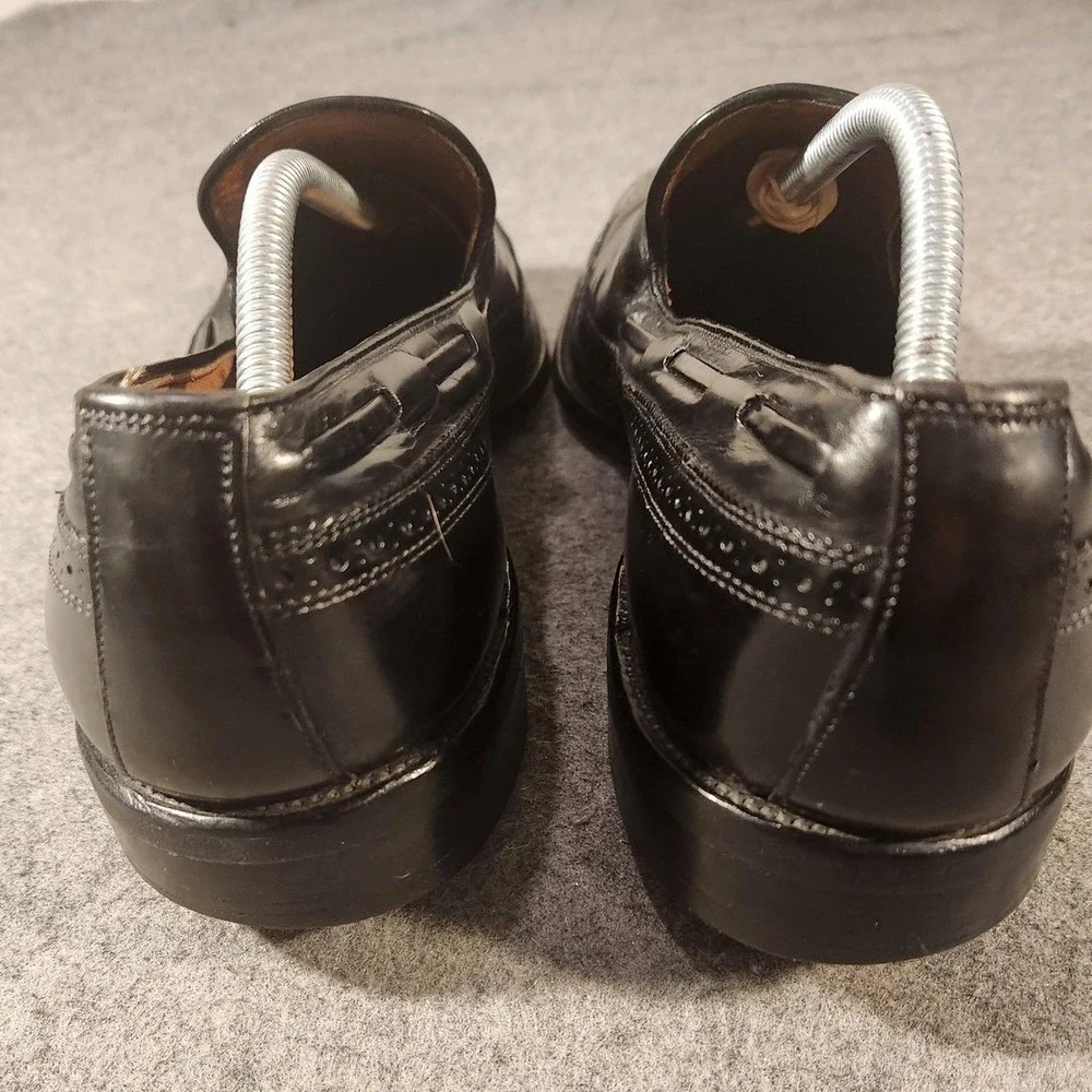 Vintage Allen Edmonds Shoes Mens 13 Leather‎ Tassel Wingtip Loafers Dress USA
